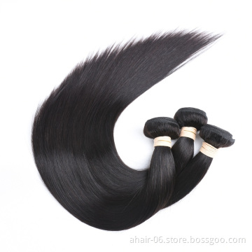factory wholesale no tangle no shed unprocessed bone straight human hair extensions